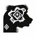 Tribal design incorporating iconic symbols from Far Cry 3 such as the tribal tattoo on the main character's arm tattoo design idea