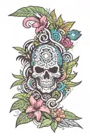 Create a jungle-inspired tattoo featuring elements from Far Cry 3 tattoo design idea