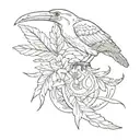 Tattoo design combining elements from Far Cry 3 and the concept of balance represented by the bird Цапля tattoo design idea