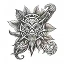 Incorporate video game elements into your tattoo design with a tribal tattoo inspired by Far Cry 3 themes tattoo design idea