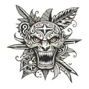 Incorporate video game elements into your tattoo design with a tribal tattoo inspired by Far Cry 3 themes tattoo design idea
