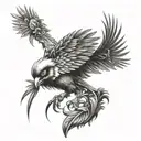 Combine elements of Far Cry 3 with the symbolism of a balance bird (Цапля - птица баланса) in a unique tattoo design tattoo design idea