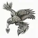 Combine elements of Far Cry 3 with the symbolism of a balance bird (Цапля - птица баланса) in a unique tattoo design tattoo design idea