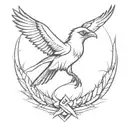 Combine elements of Far Cry 3 with the symbolism of a balance bird (Цапля - птица баланса) in a unique tattoo design tattoo design idea