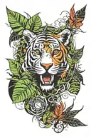 Create a jungle-inspired tattoo featuring elements from Far Cry 3 tattoo design idea