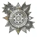 Dotwork mandala incorporating elements from Far Cry 3 like the Rakyat tribe's logo for a unique and meaningful tattoo tattoo design idea
