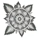 Dotwork mandala incorporating elements from Far Cry 3 like the Rakyat tribe's logo for a unique and meaningful tattoo tattoo design idea