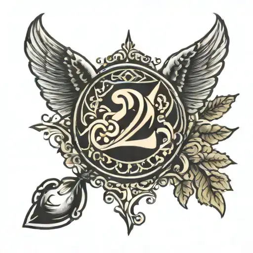 numbers 224 simple tattoo tattoo design idea