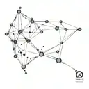 space neuron dna connection tattoo design idea