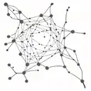 space neuron dna connection tattoo design idea