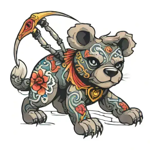 Teddy Bonnie tattoo design idea