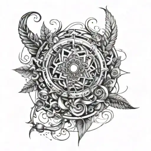 Create a tattoo on the entire left arm, you need an innovative tattoo that can range with the figures without tattoo design idea