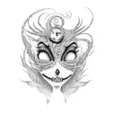 corpse bride  tattoo design idea