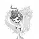 corpse bride  tattoo design idea
