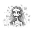 corpse bride  tattoo design idea