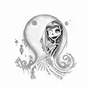 corpse bride  tattoo design idea