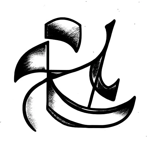 Letter tattoo called “Present” with different fonts and styles  tattoo design idea