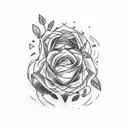 Letter tattoo called “Present” with different fonts and styles  tattoo design idea