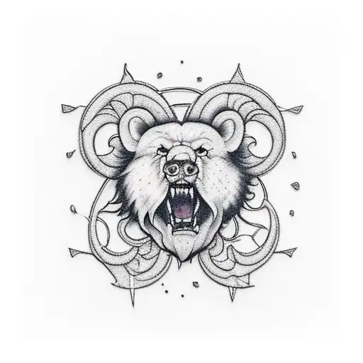 trading oso tattoo design idea