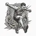 Track and Field  tattoo design idea