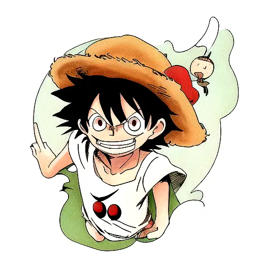 monkey d. luffy argentino tattoo design idea