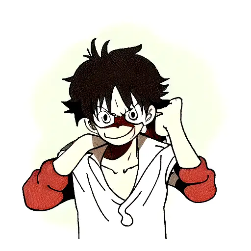 monkey d. luffy bebiendo mate argentino tattoo design idea