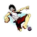 monkey d. luffy argentino tattoo design idea