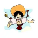 monkey d. luffy argentino tattoo design idea
