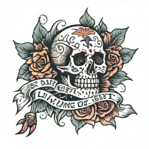 'Get busy living or get busy dying' tattoo design idea