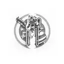 guns and 2nd amendment  tattoo design idea