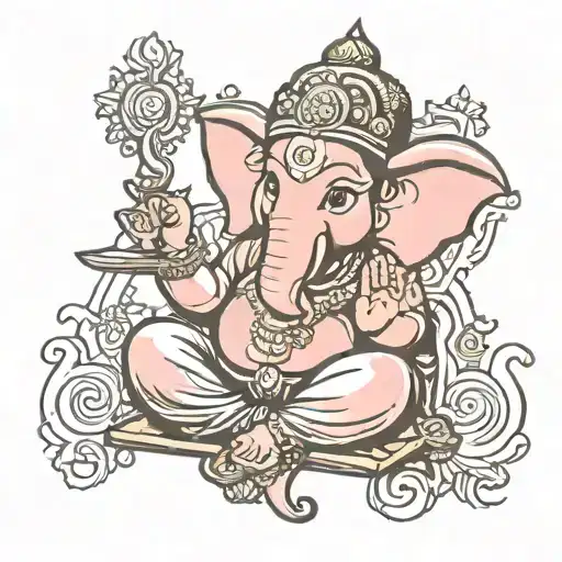 ganesha tattoo design idea