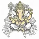 ganesha tattoo design idea