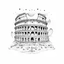 Colosseum tattoo design idea