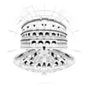 Colosseum tattoo design idea