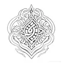 Croce con ali tattoo design idea