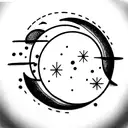 Sun and Moon tattoo design idea