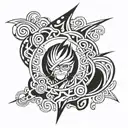 Bleach anime tattoo design idea
