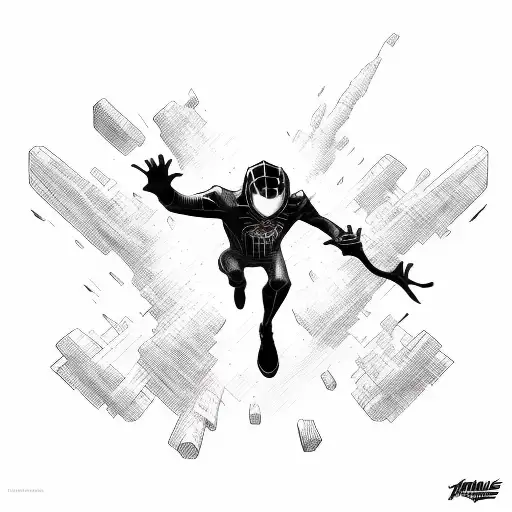 miles morales leap of faith tattoo design idea