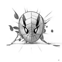 miles morales falling  tattoo design idea