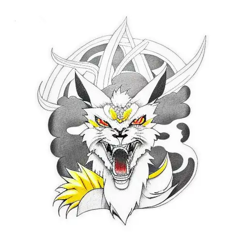 Kurama and naruto and minato tattoo design idea