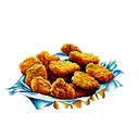 chicken nuggets tattoo design idea