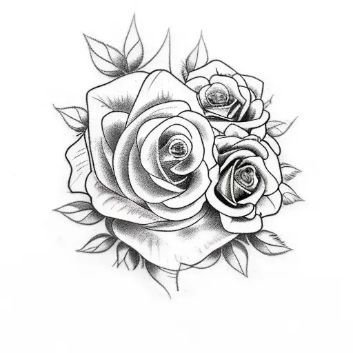 Full sleeve tattoo realistic face of beautiful women her hair turing into flowers and roses ivy vines  tattoo design idea