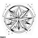 Star tattoo design idea