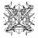 alchemy brimstone mercury tattoo design idea