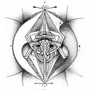 alchemy brimstone mercury tattoo design idea