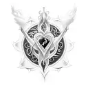 Sacred Heart tattoo design idea