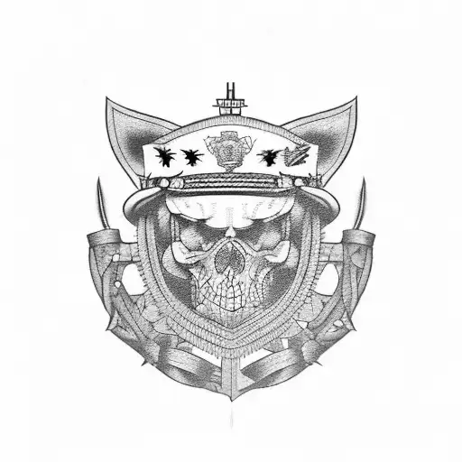 military  tattoo design idea