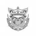 military  tattoo design idea