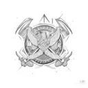 military  tattoo design idea