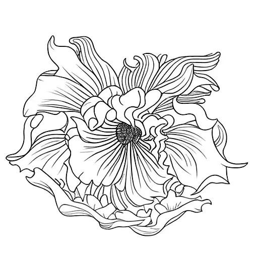 rose chrysanthemum daffodil morning glory carnation spine tattoo tattoo design idea